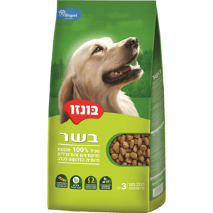 Bonzo בונזו מזון יבש לכלבים בוגרים בטעם בשר